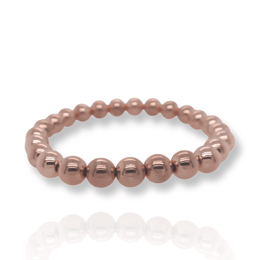 Rose Gold Big Bead Bracelet